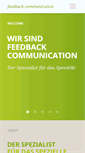 Mobile Screenshot of feedback-communication.de